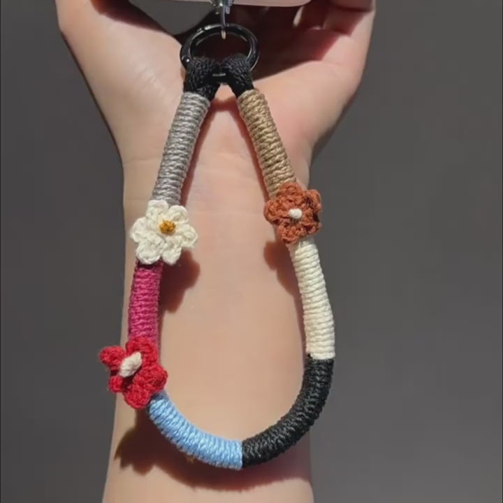 Colorful Woven Phone Wrist Strap