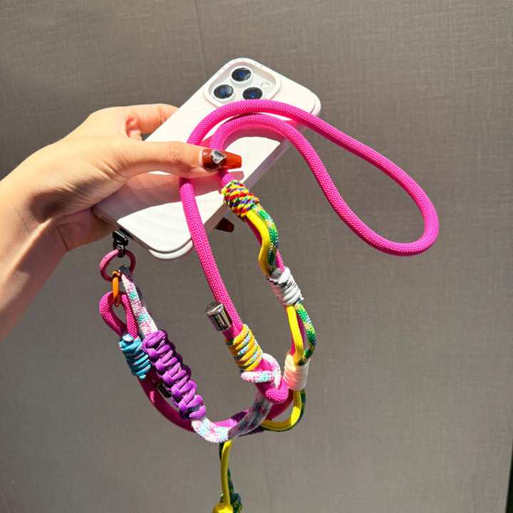 3-in-1 Y2K Braided Crossbody Phone Lanyard