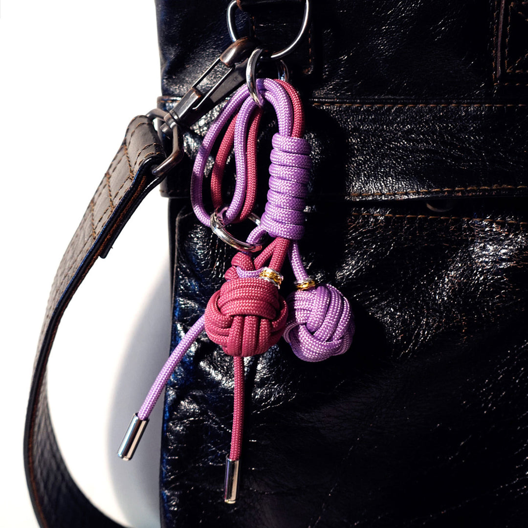 Handmade Adjustable Braided Ball Bag Charm