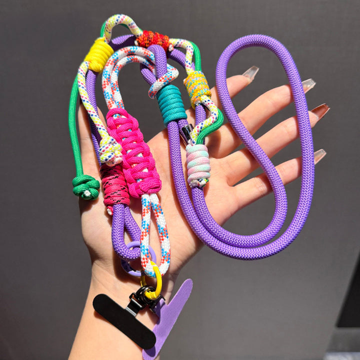 3-in-1 Y2K Braided Crossbody Phone Lanyard