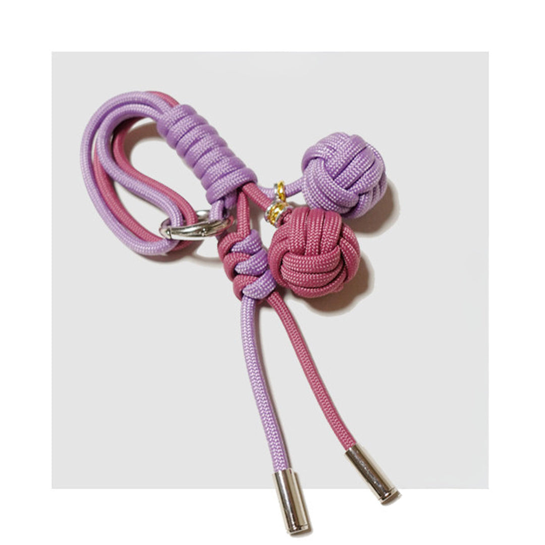 Handmade Adjustable Braided Ball Bag Charm