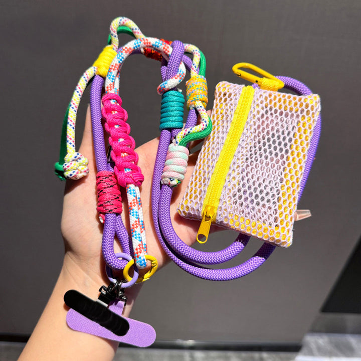 3-in-1 Y2K Braided Crossbody Phone Lanyard