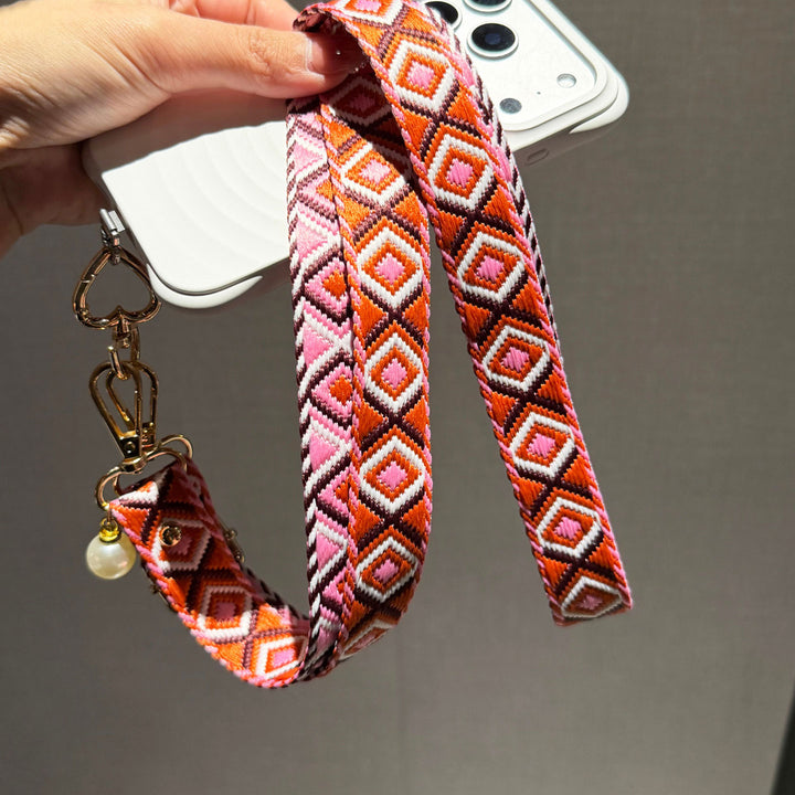 Artisan Patterned Crossbody Phone Lanyard