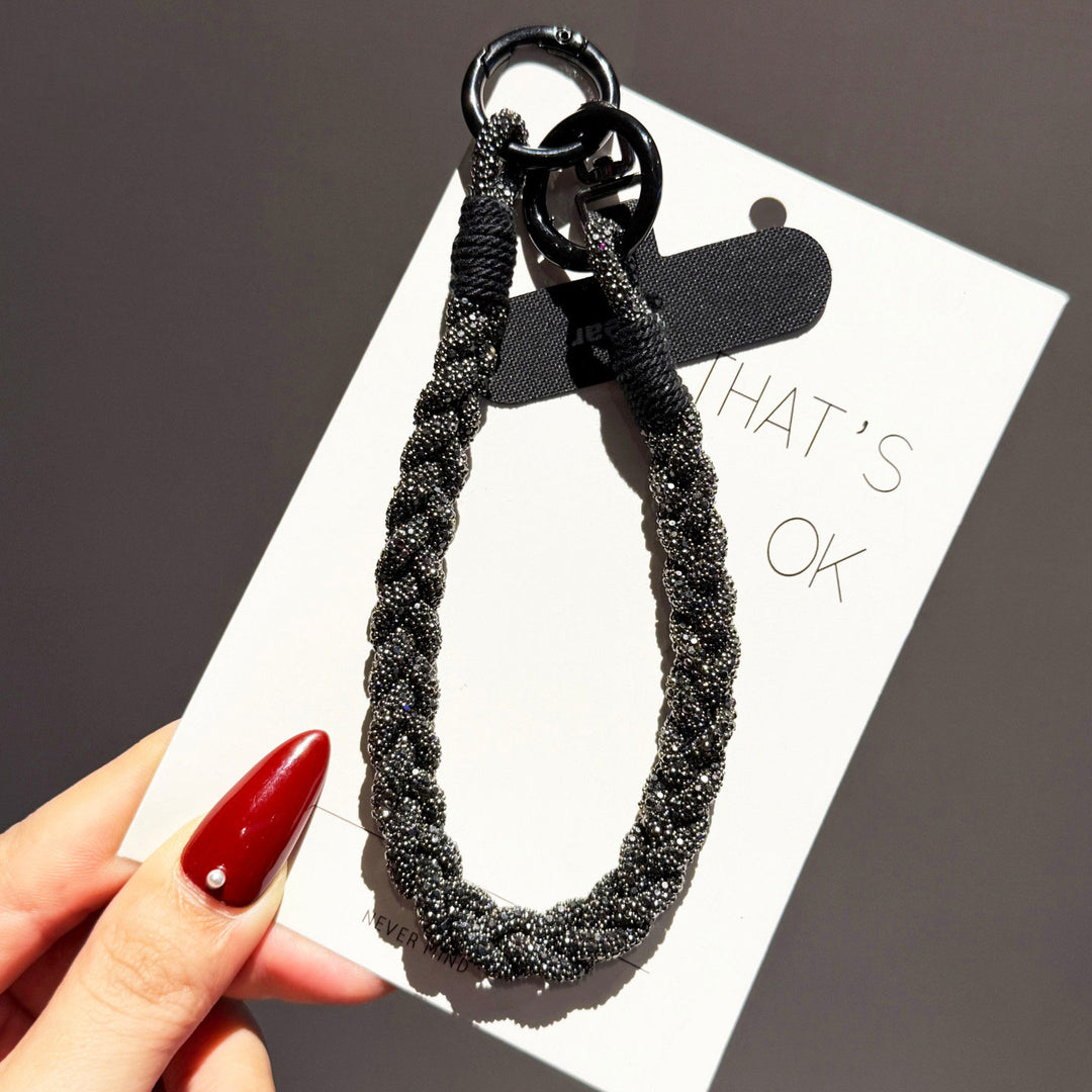 Sparkly Rhinestone Phone Wrist Strap, Bag Charm & Keyring