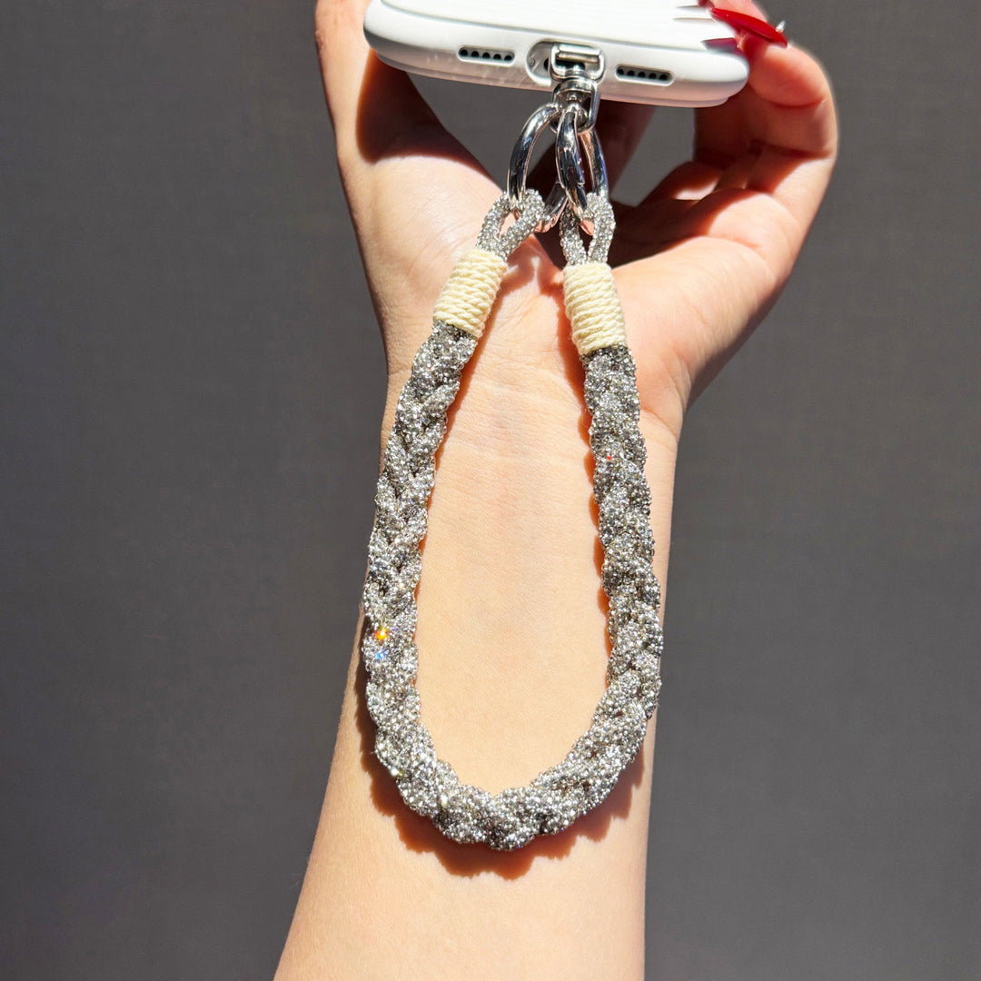 Sparkly Rhinestone Phone Wrist Strap, Bag Charm & Keyring