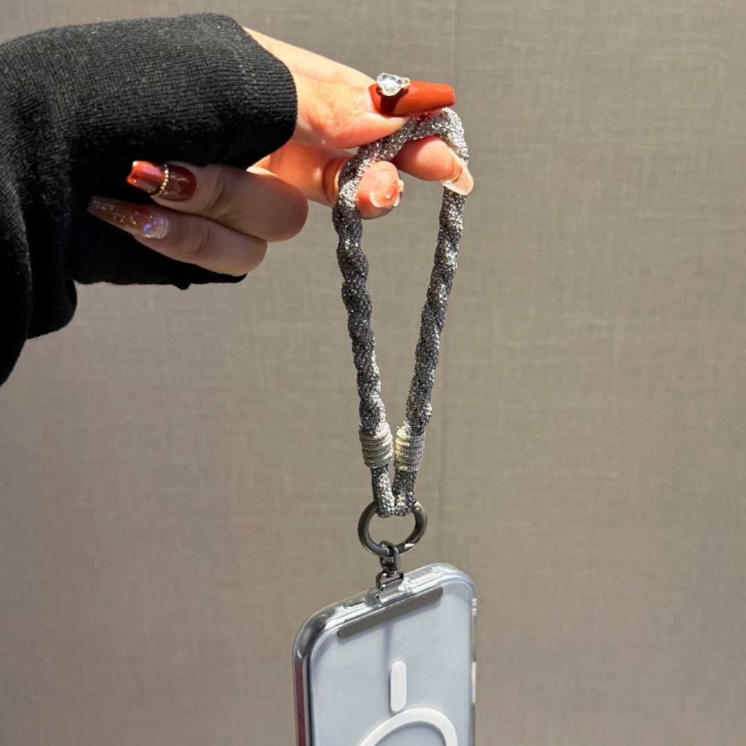 Sparkly Rhinestone Phone Wrist Strap, Bag Charm & Keyring