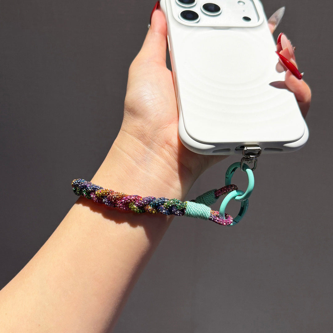 Sparkly Rhinestone Phone Wrist Strap, Bag Charm & Keyring