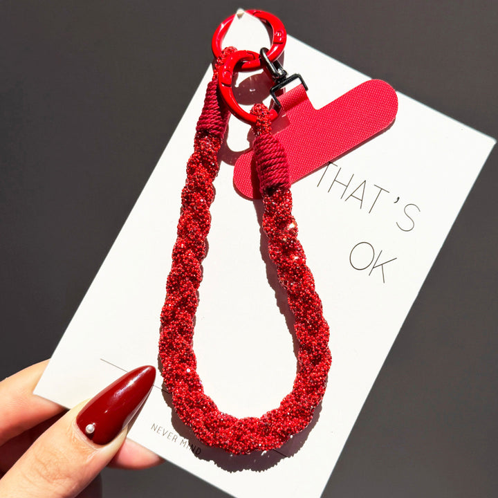 Sparkly Rhinestone Phone Wrist Strap, Bag Charm & Keyring