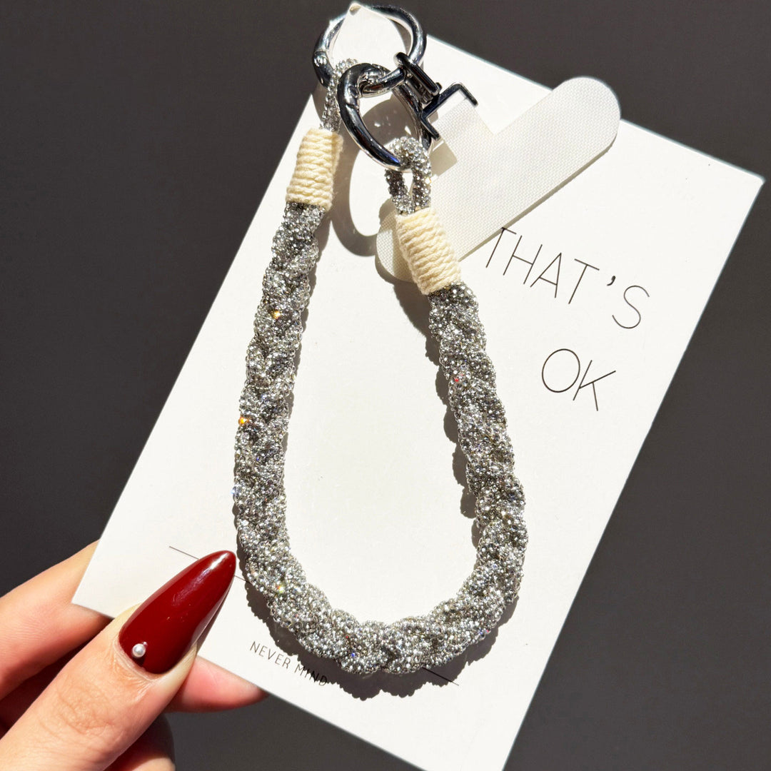 Sparkly Rhinestone Phone Wrist Strap, Bag Charm & Keyring