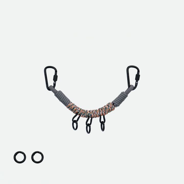 Handmade Multi-Clip Paracord Bag Charm
