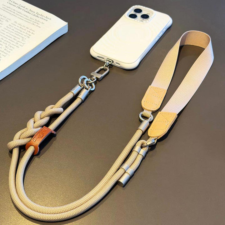 3-in-1 Minimalist Rope Crossbody Phone Lanyard