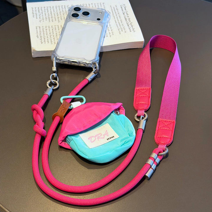 3-in-1 Minimalist Rope Crossbody Phone Lanyard