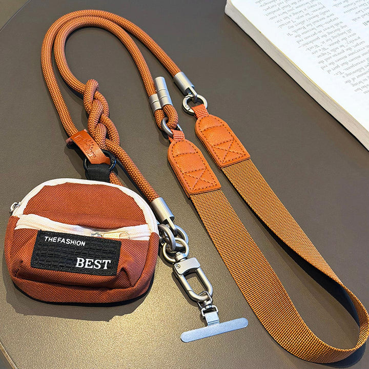 3-in-1 Minimalist Rope Crossbody Phone Lanyard