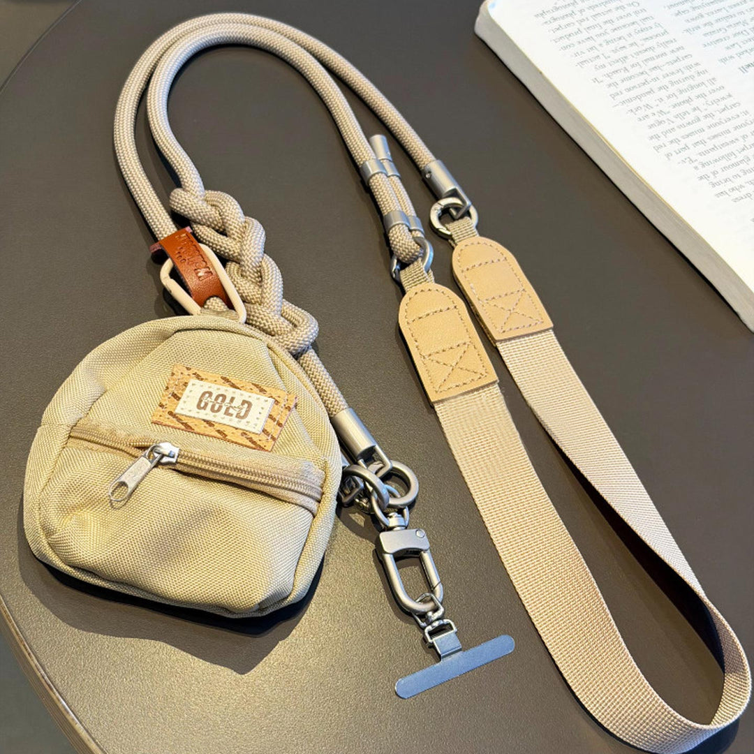 3-in-1 Minimalist Rope Crossbody Phone Lanyard