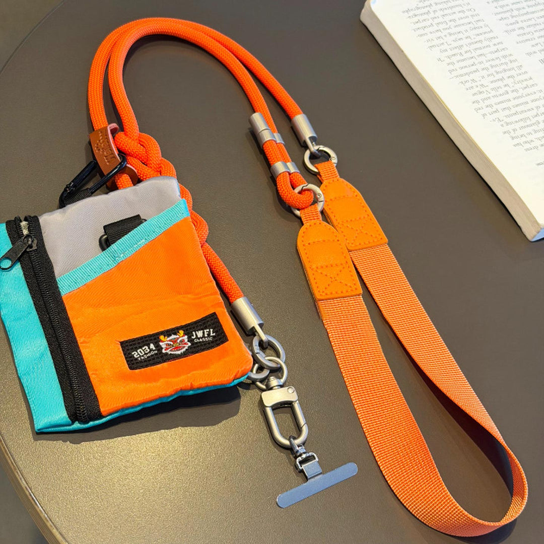 3-in-1 Minimalist Rope Crossbody Phone Lanyard