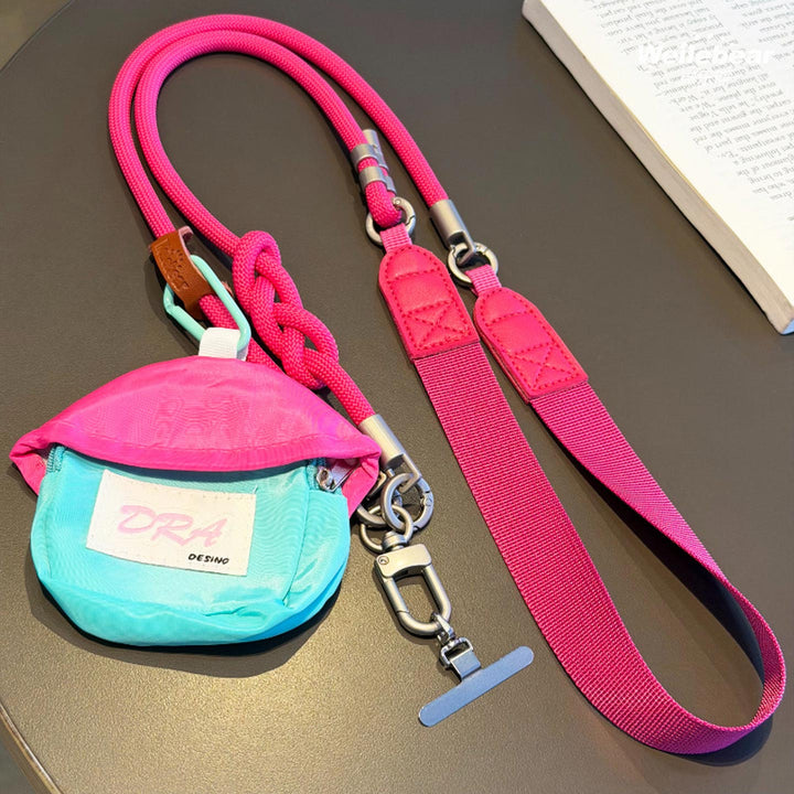 3-in-1 Minimalist Rope Crossbody Phone Lanyard