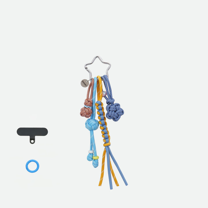 Handmade Multi-Knot Braided Bag Charm