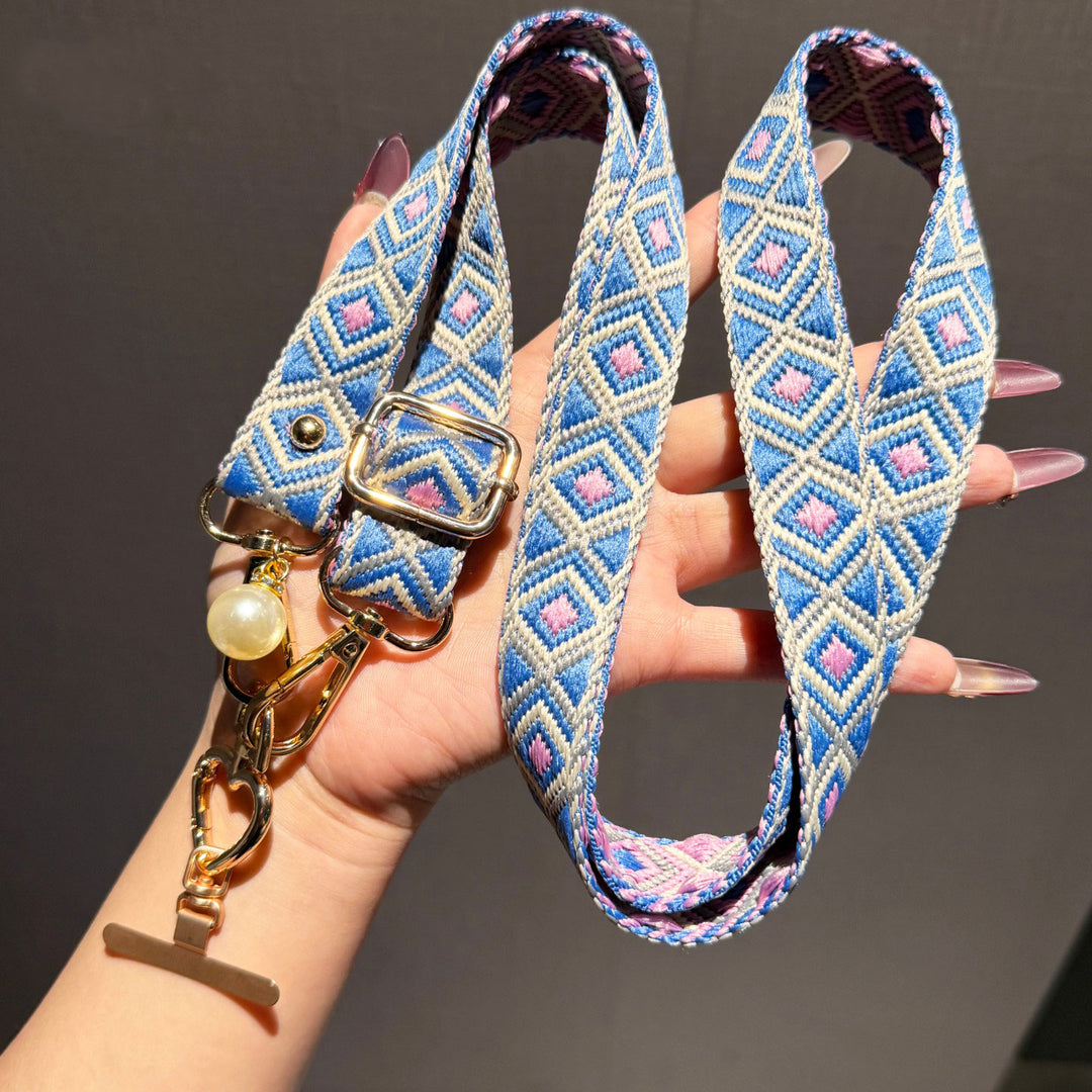 Artisan Patterned Crossbody Phone Lanyard