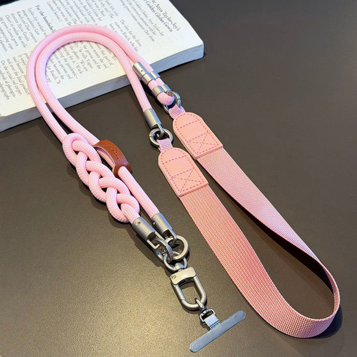 3-in-1 Minimalist Rope Crossbody Phone Lanyard