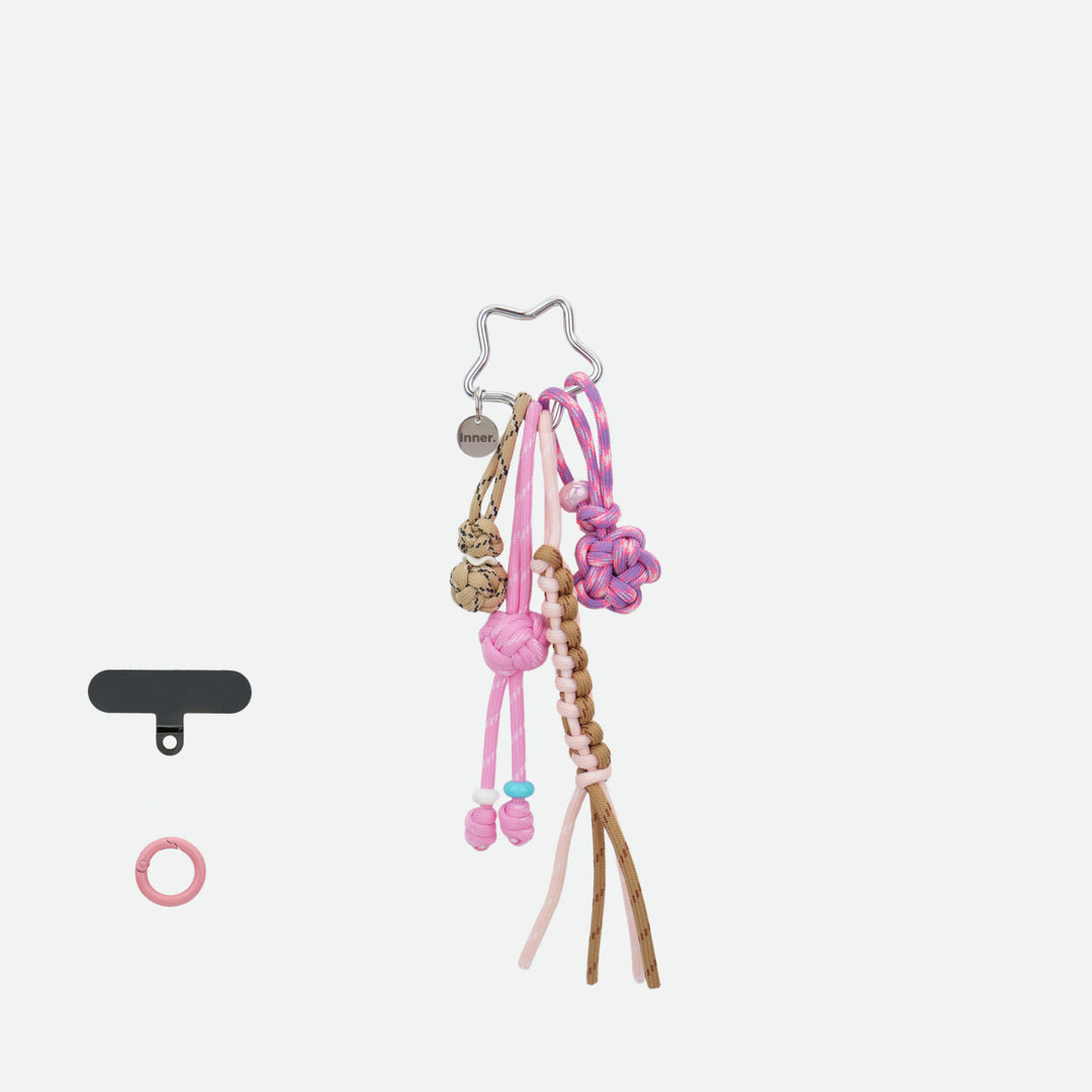 Handmade Multi-Knot Braided Bag Charm