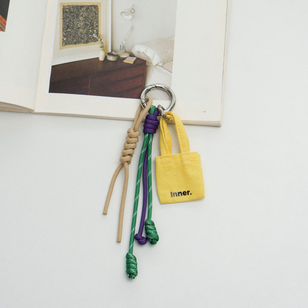 Handmade Multi-Charm Bag Charm Keyring