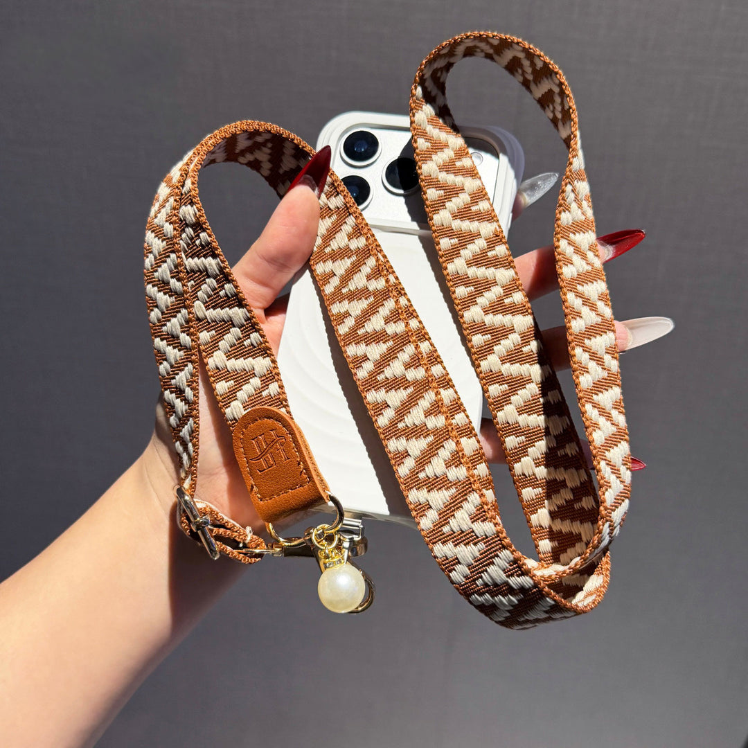 Fashion Woven Phone Strap for Daily Outfits