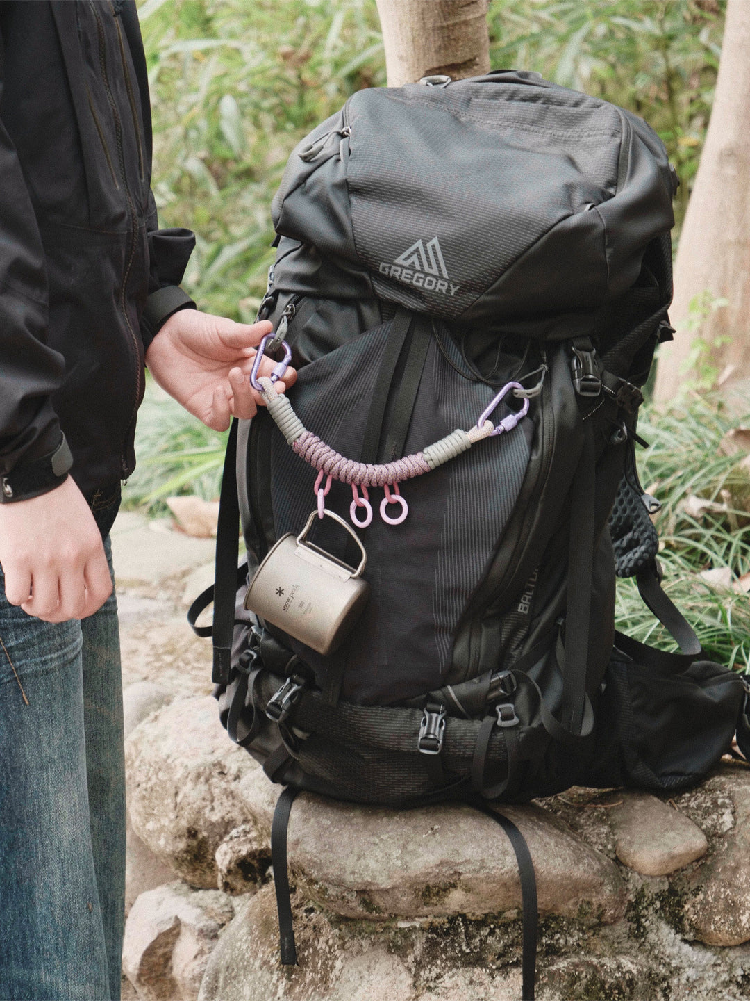 Handmade Multi-Clip Paracord Bag Charm