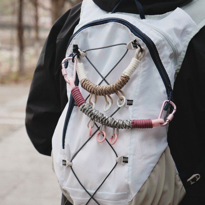 Handmade Multi-Clip Paracord Bag Charm