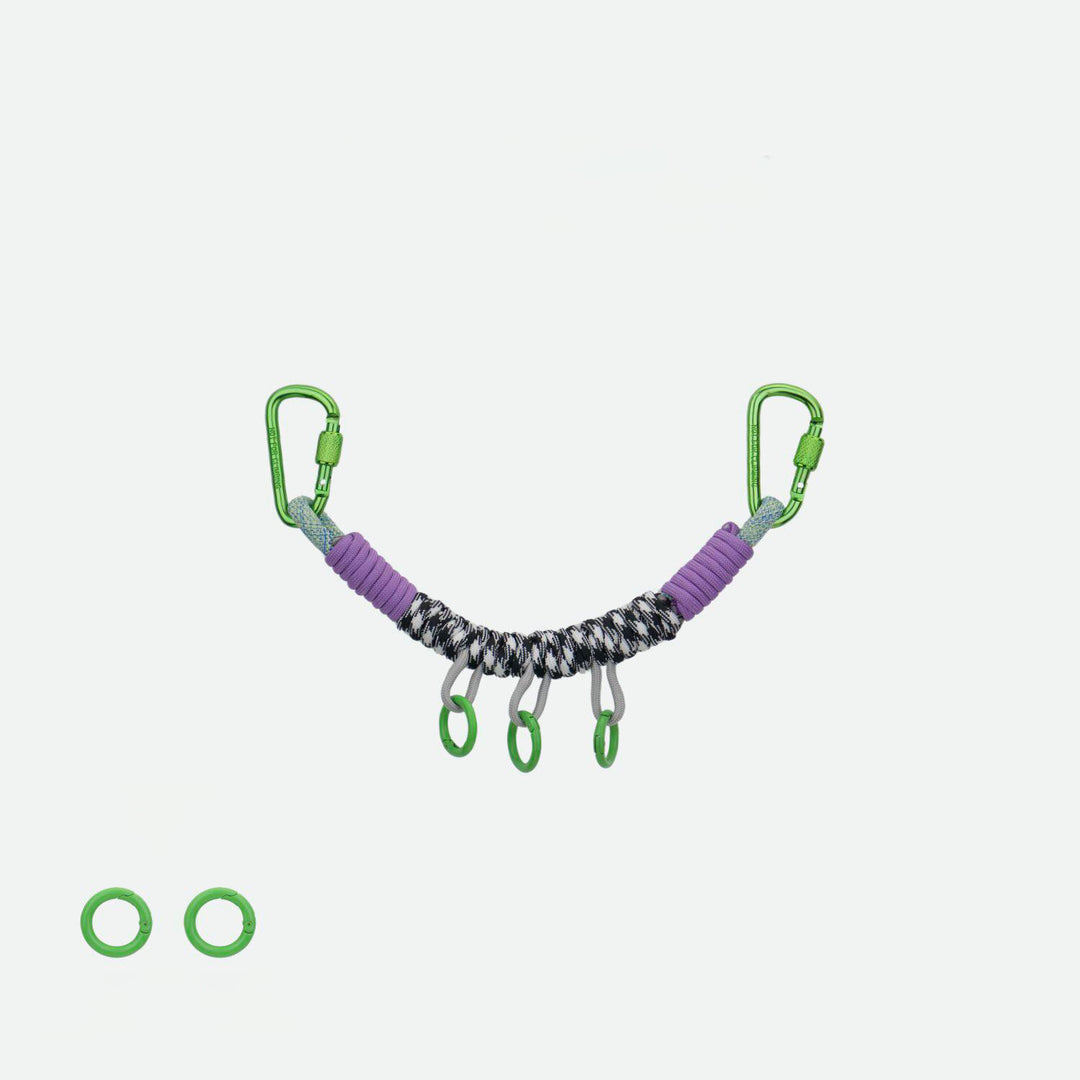 Handmade Multi-Clip Paracord Bag Charm