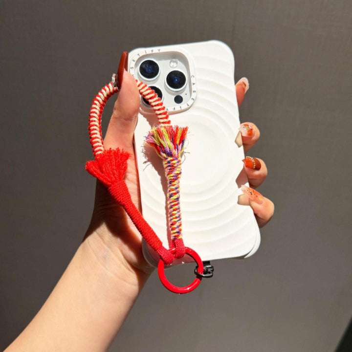 Colorful Woven Phone Wrist Strap