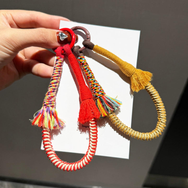 Colorful Woven Phone Wrist Strap