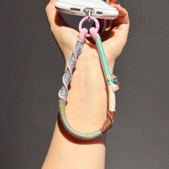 Colorful Woven Phone Wrist Strap