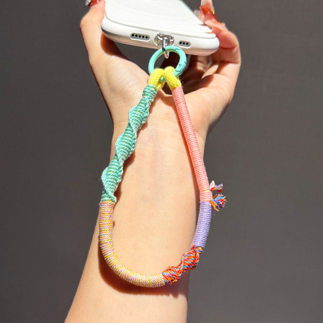 Colorful Woven Phone Wrist Strap