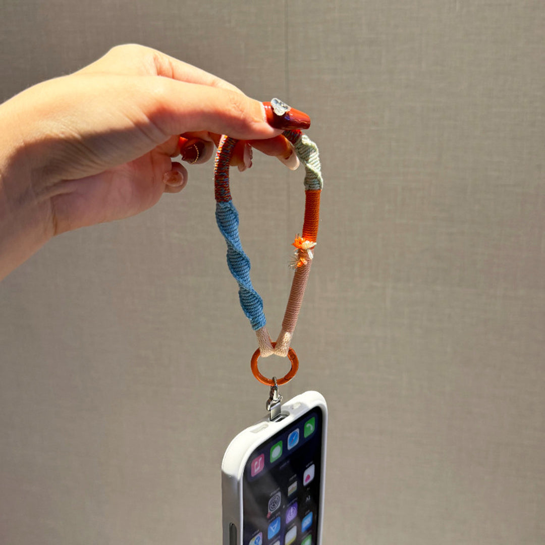 Colorful Woven Phone Wrist Strap