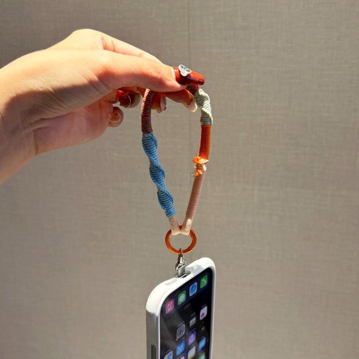 Colorful Woven Phone Wrist Strap
