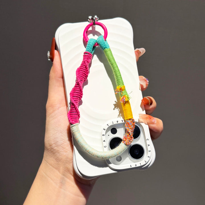 Colorful Woven Phone Wrist Strap