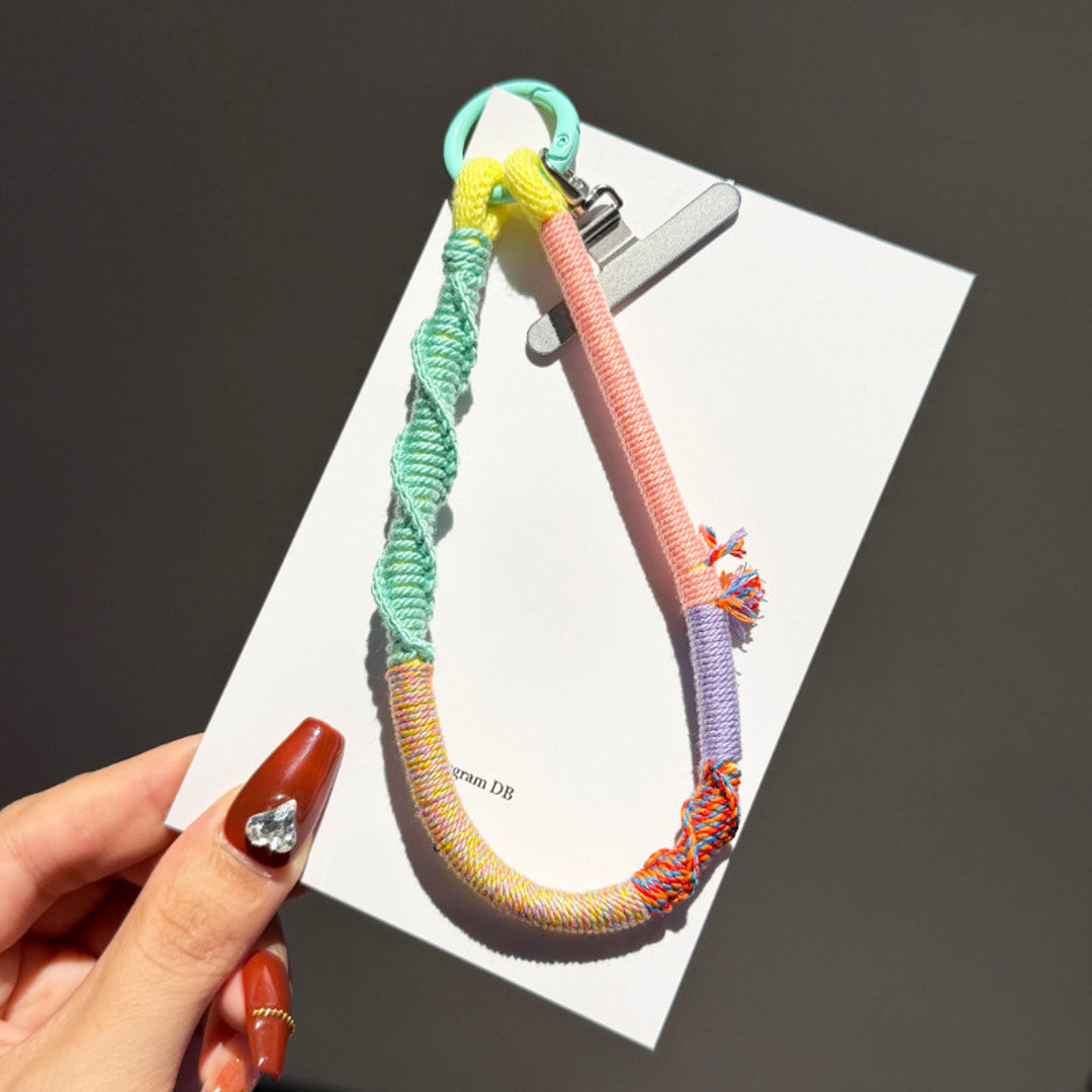 Colorful Woven Phone Wrist Strap