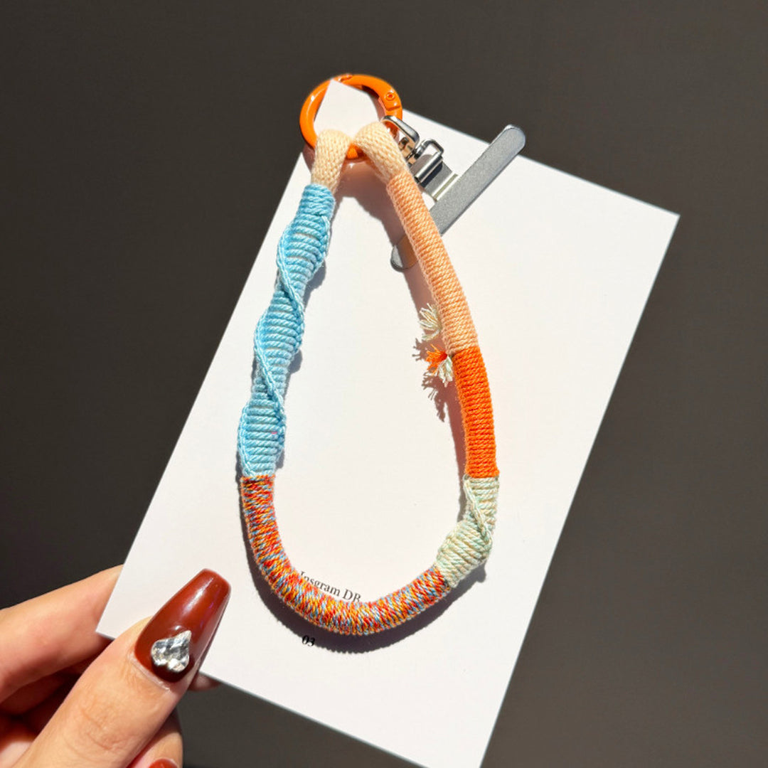 Colorful Woven Phone Wrist Strap
