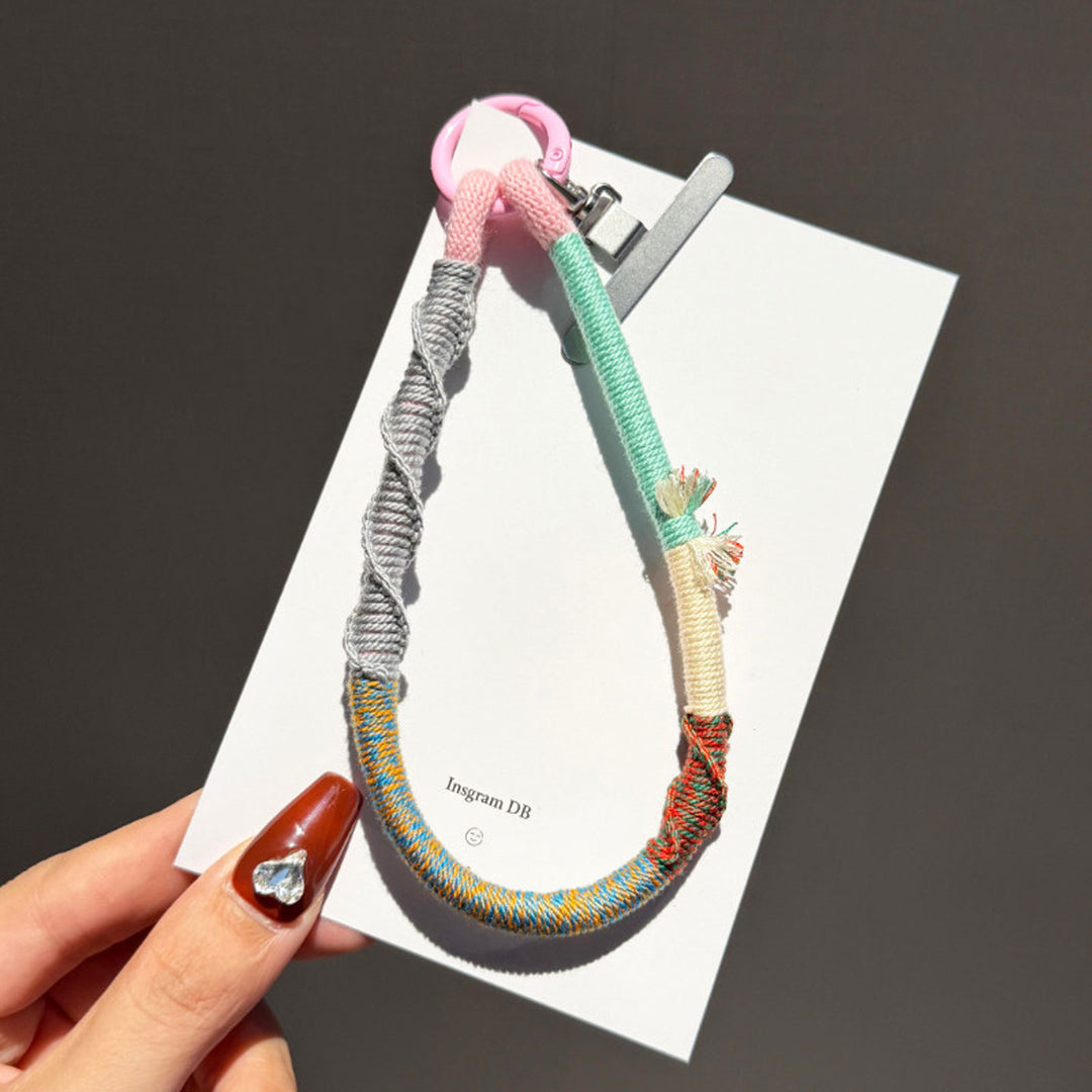 Colorful Woven Phone Wrist Strap