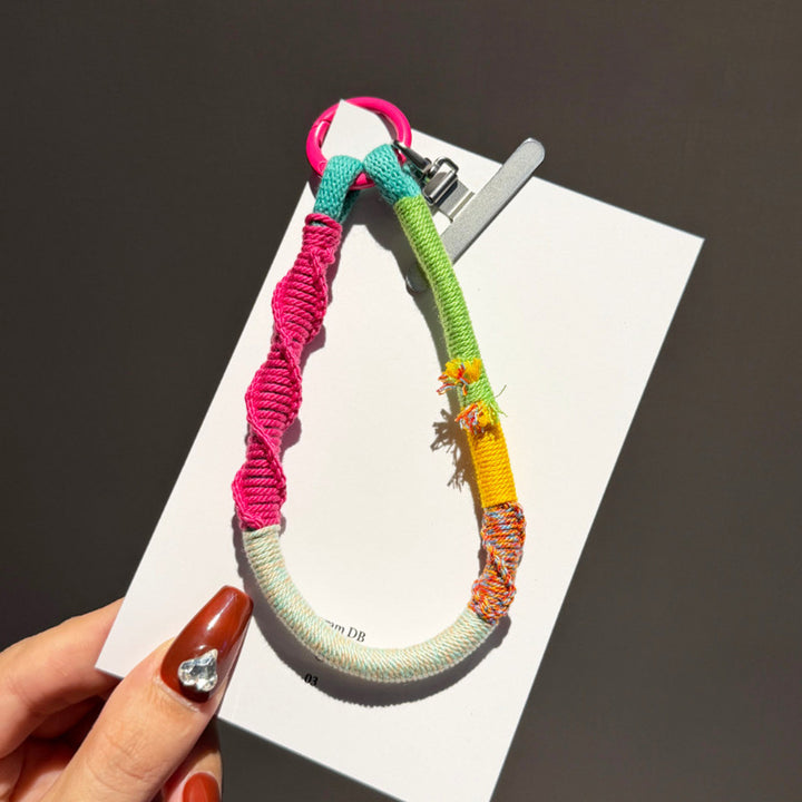 Colorful Woven Phone Wrist Strap