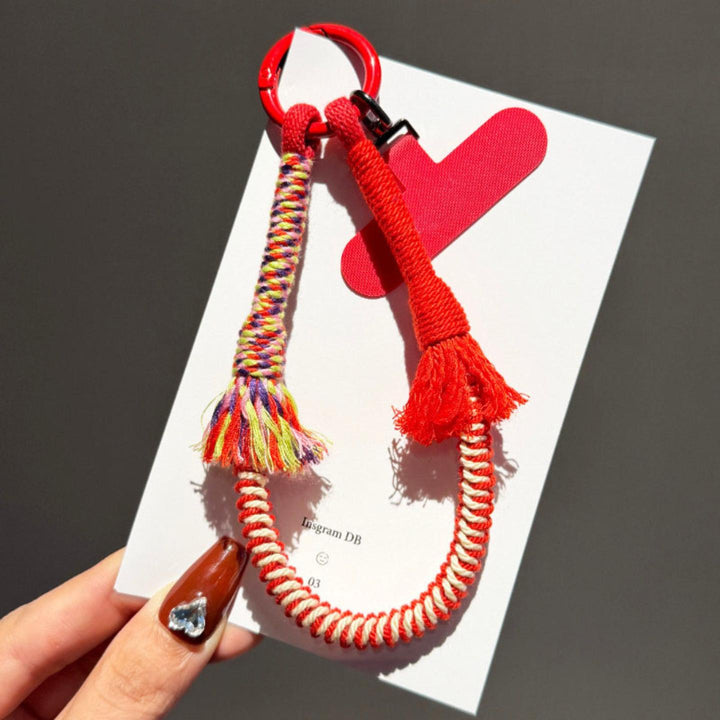 Colorful Woven Phone Wrist Strap