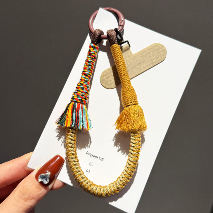 Colorful Woven Phone Wrist Strap