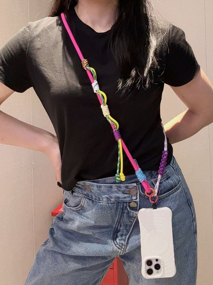 3-in-1 Y2K Braided Crossbody Phone Lanyard