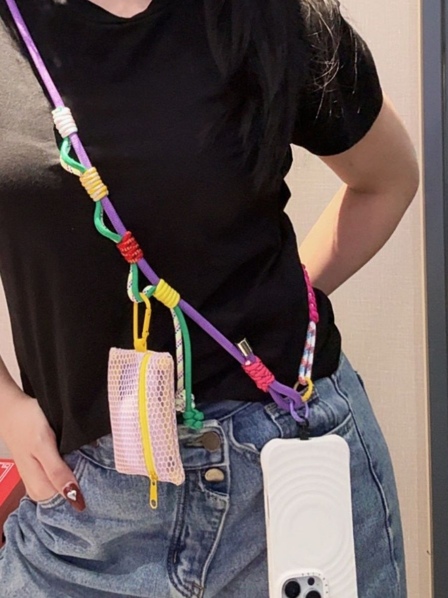 3-in-1 Y2K Braided Crossbody Phone Lanyard