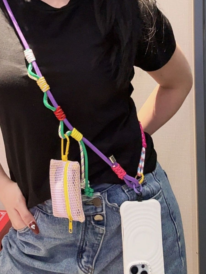 3-in-1 Y2K Braided Crossbody Phone Lanyard