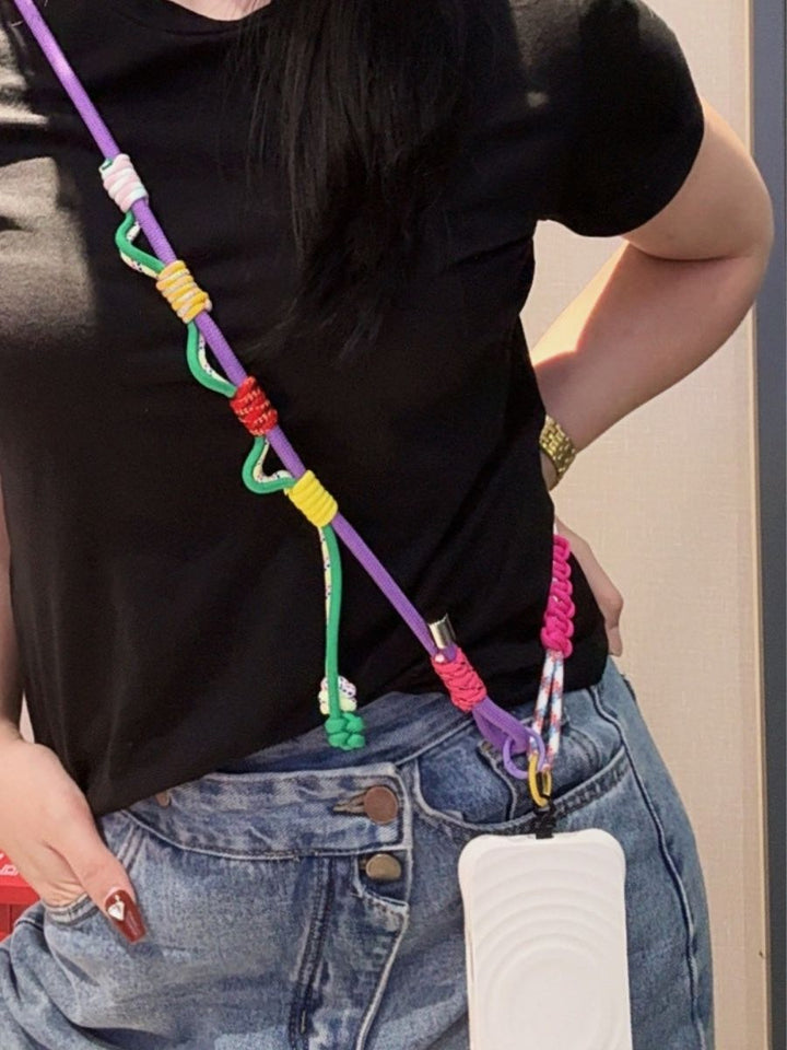 3-in-1 Y2K Braided Crossbody Phone Lanyard