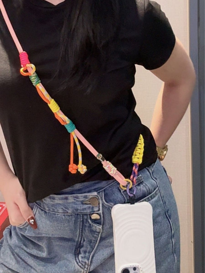 3-in-1 Y2K Braided Crossbody Phone Lanyard