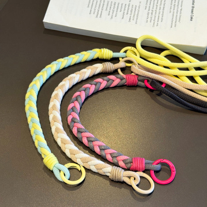 3-in-1 Classic Soft Braided Crossbody Phone Lanyard