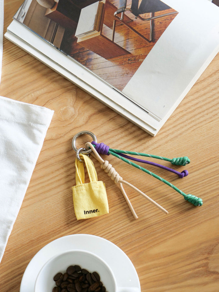 Handmade Multi-Charm Bag Charm Keyring