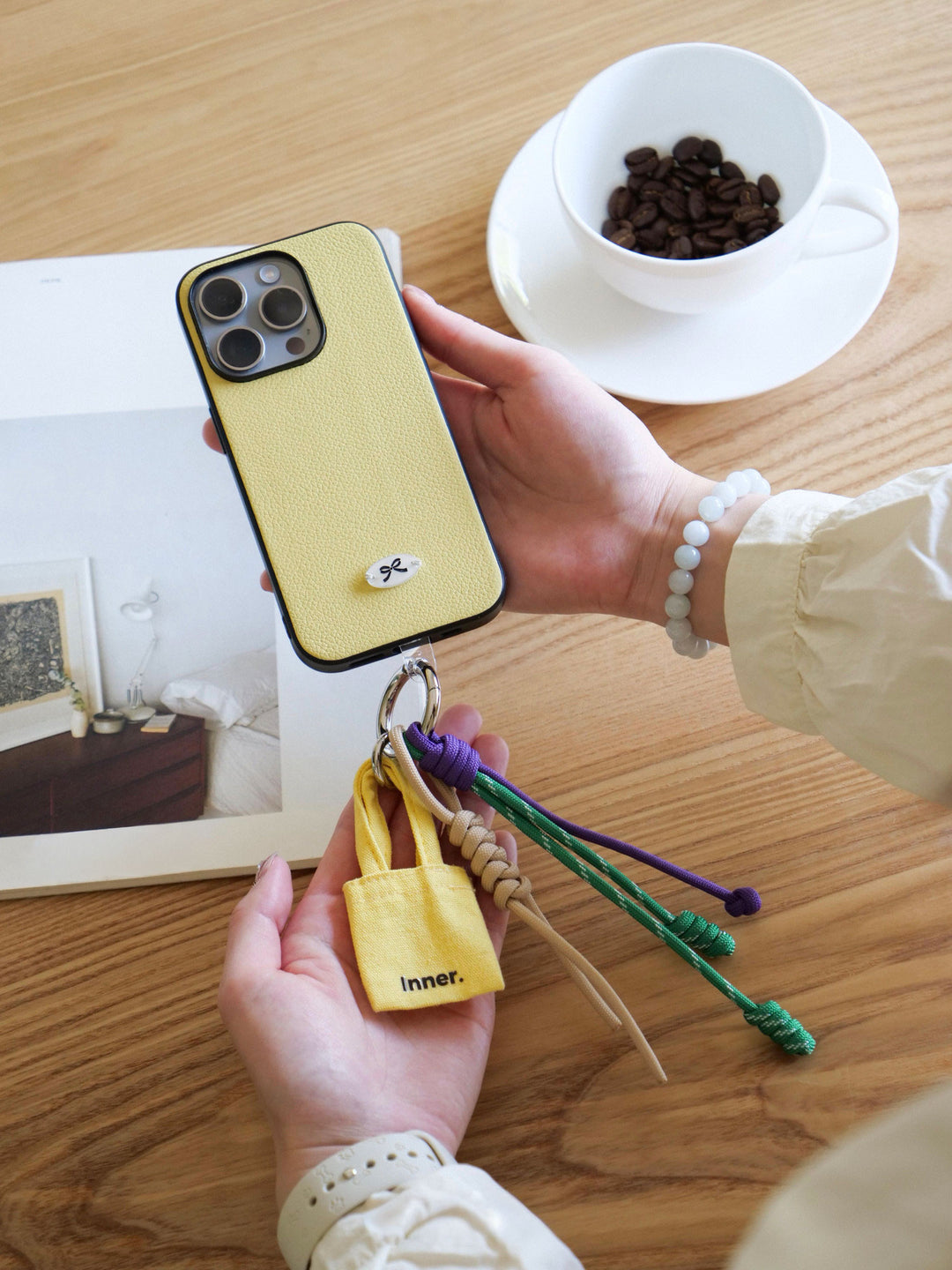 Handmade Multi-Charm Bag Charm Keyring